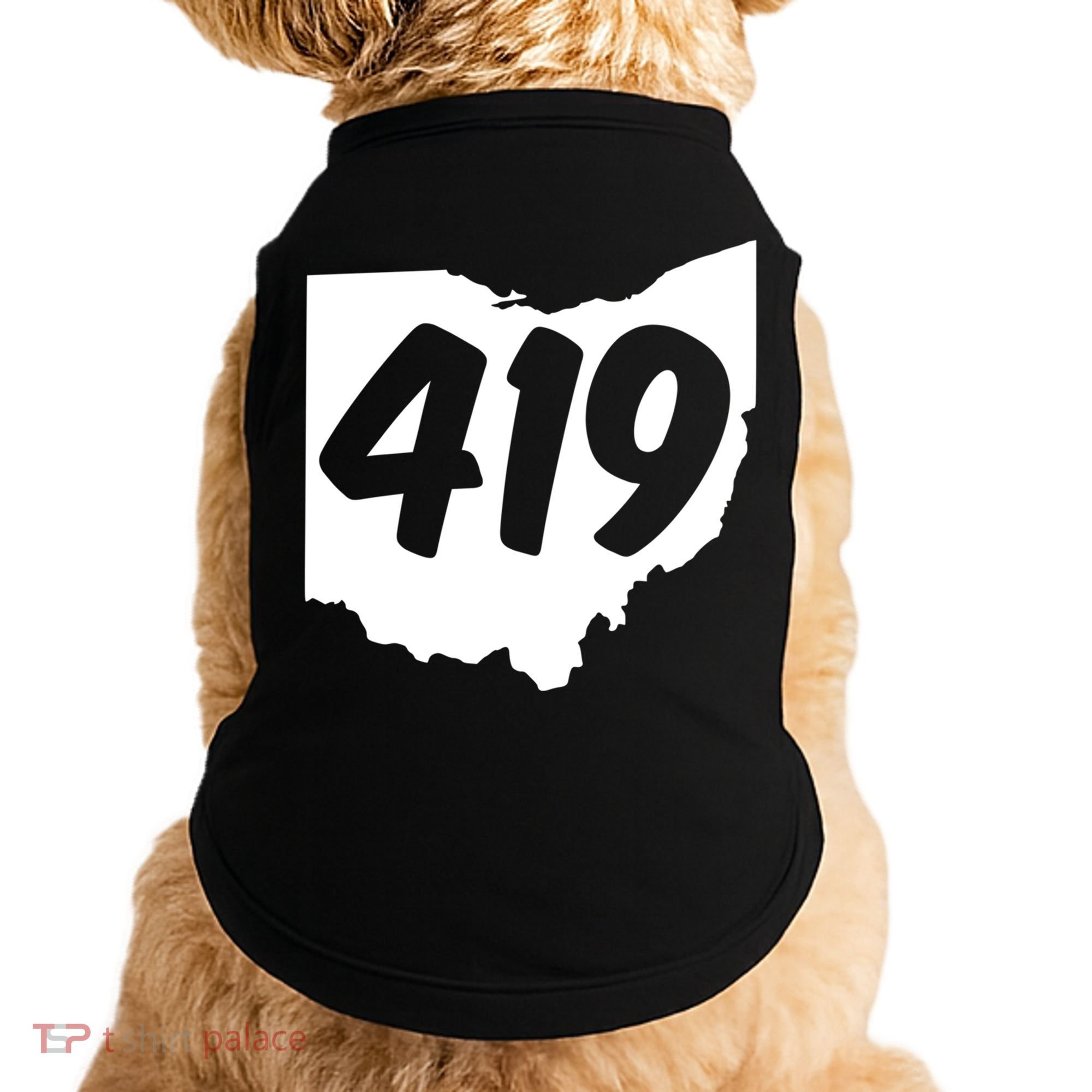 Toledo Sandusky Field 419 Area Code Ohio Cute Gift Doggie Tank