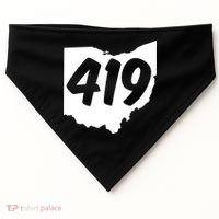 Toledo Sandusky Field 419 Area Code Ohio Cute Gift USA-Made Doggie Bandana thumb 0