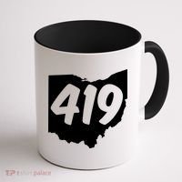 Toledo Sandusky Field 419 Area Code Ohio Cute Gift Coffee Mug thumb 1