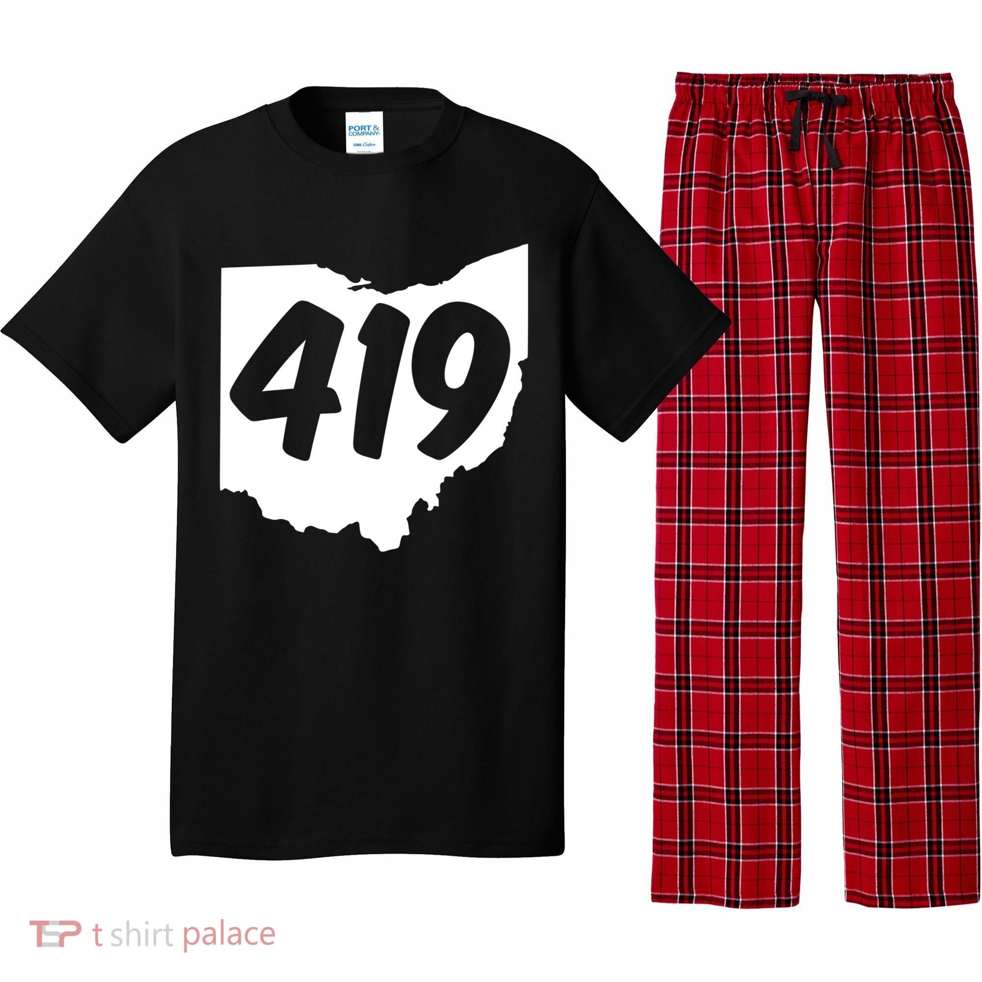 Toledo Sandusky Field 419 Area Code Ohio Cute Gift Pajama Set