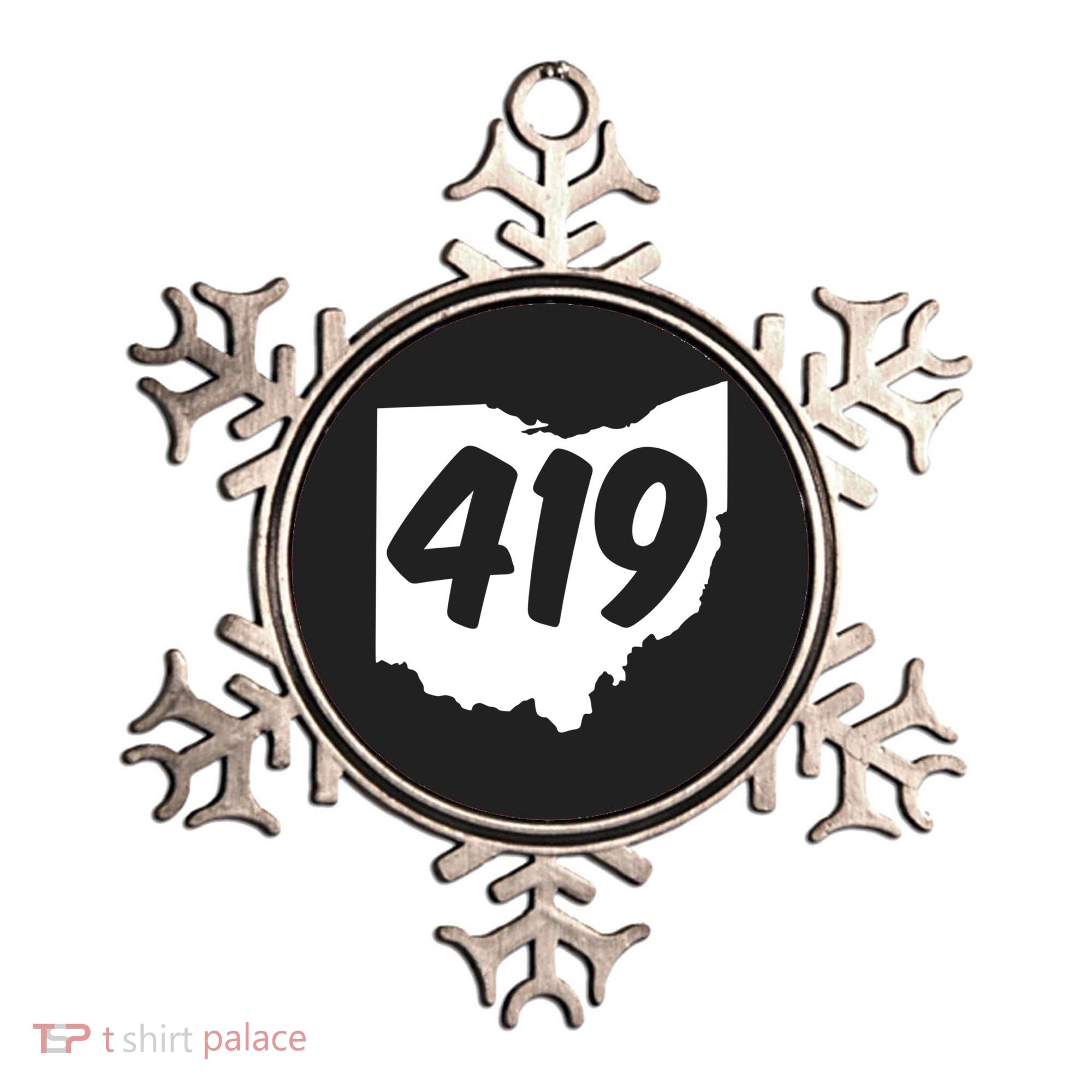 Toledo Sandusky Field 419 Area Code Ohio Cute Gift Ornament