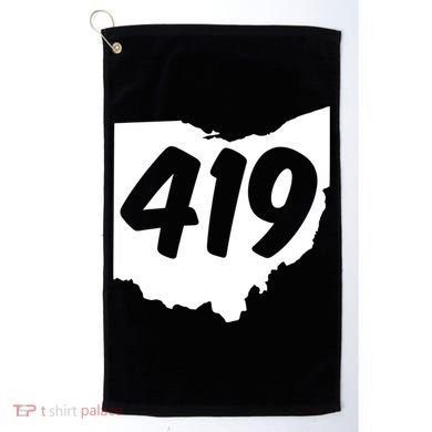 Toledo Sandusky Field 419 Area Code Ohio Cute Gift Golf Towel