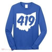 Toledo Sandusky Field 419 Area Code Ohio Cute Gift Long Sleeve Shirt thumb 0