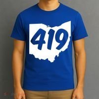 Toledo Sandusky Field 419 Area Code Ohio Cute Gift T-Shirt thumb 3