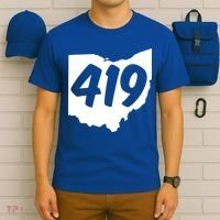 Toledo Sandusky Field 419 Area Code Ohio Cute Gift T-Shirt thumb 6