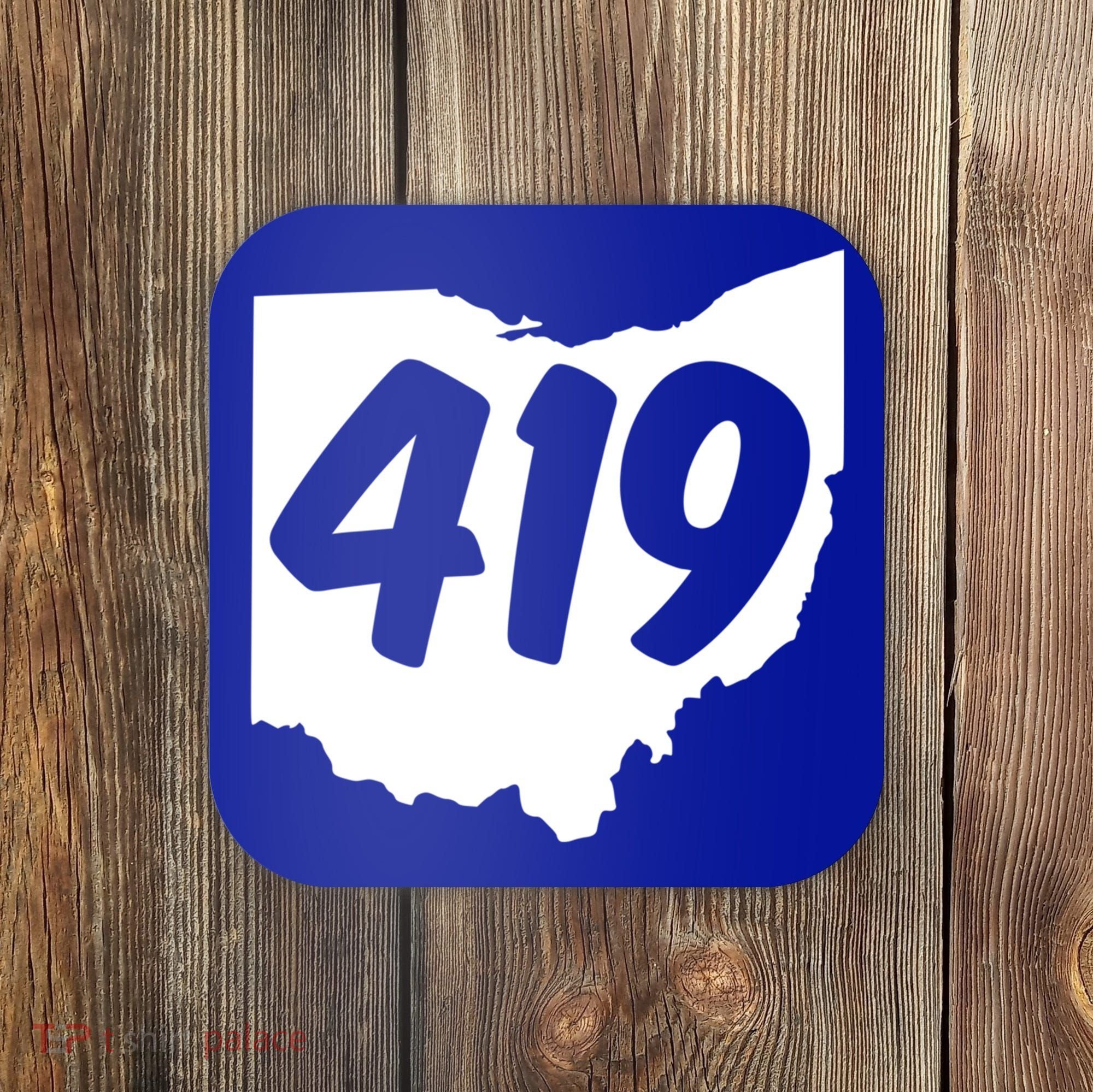 Toledo Sandusky Field 419 Area Code Ohio Cute Gift Coaster