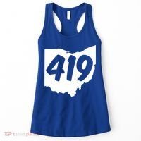 Toledo Sandusky Field 419 Area Code Ohio Cute Gift Women's Tank Top thumb 0
