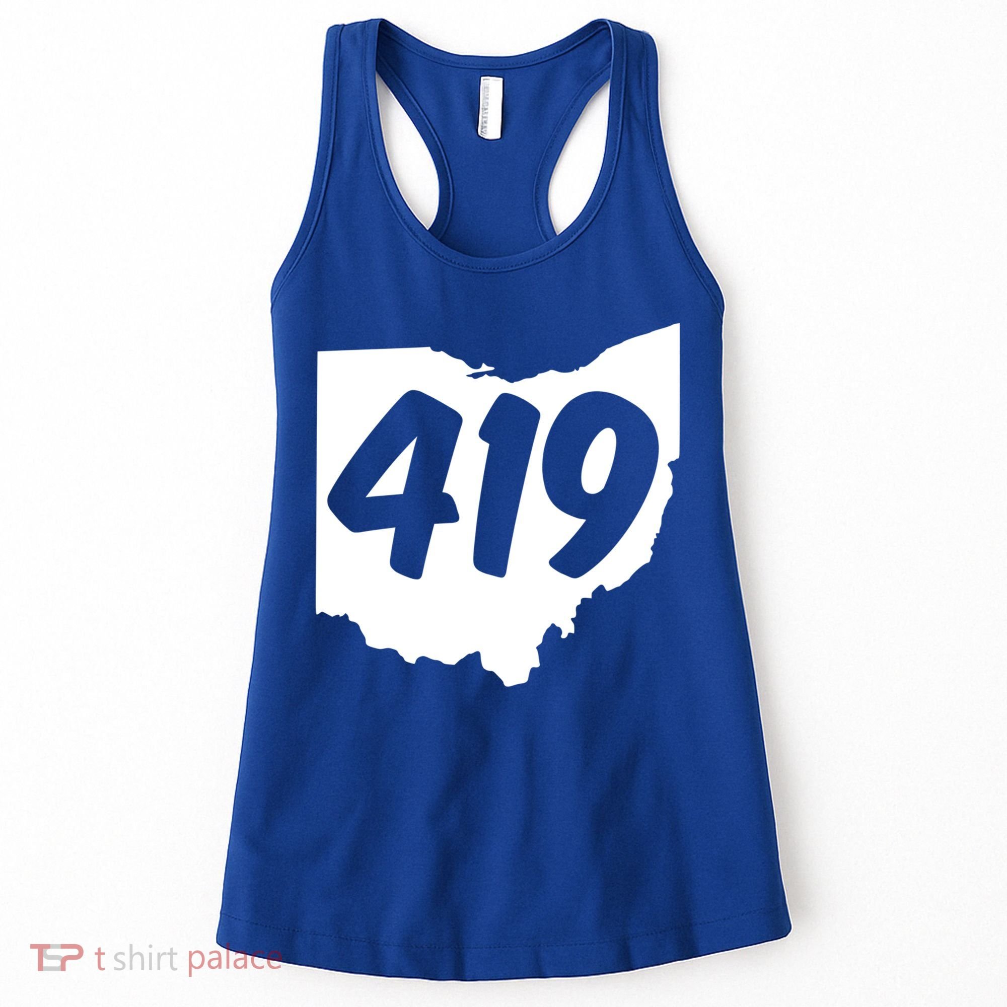 Toledo Sandusky Field 419 Area Code Ohio Cute Gift Women's Tank Top