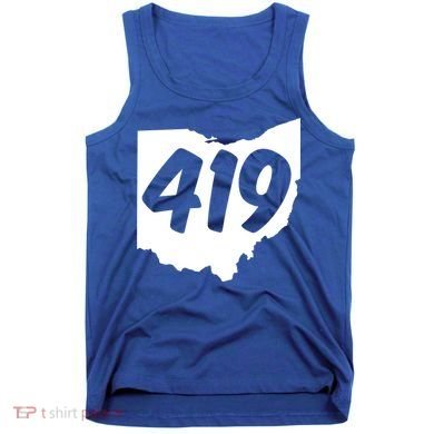 Toledo Sandusky Field 419 Area Code Ohio Cute Gift Tank Top