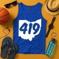 Toledo Sandusky Field 419 Area Code Ohio Cute Gift Tank Top thumb 4