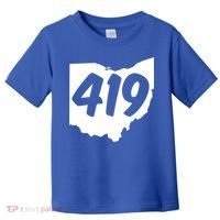 Toledo Sandusky Field 419 Area Code Ohio Cute Gift Toddler T-Shirt thumb 0
