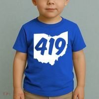 Toledo Sandusky Field 419 Area Code Ohio Cute Gift Toddler T-Shirt thumb 2