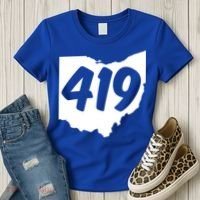 Toledo Sandusky Field 419 Area Code Ohio Cute Gift Women's T-Shirt thumb 3