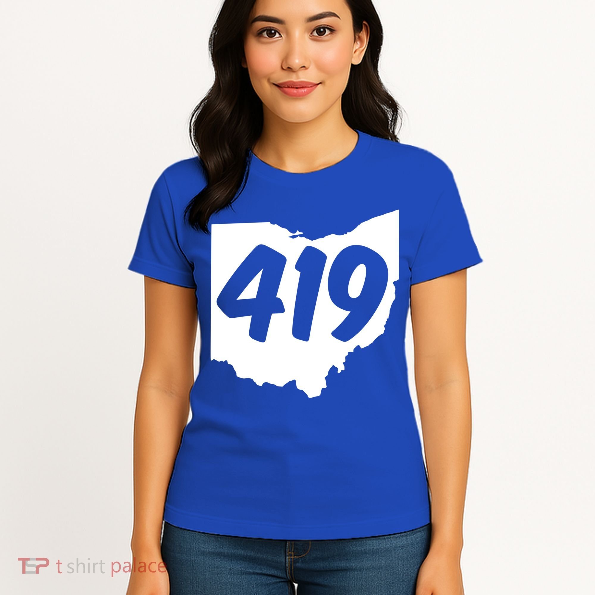Toledo Sandusky Field 419 Area Code Ohio Cute Gift Women's T-Shirt