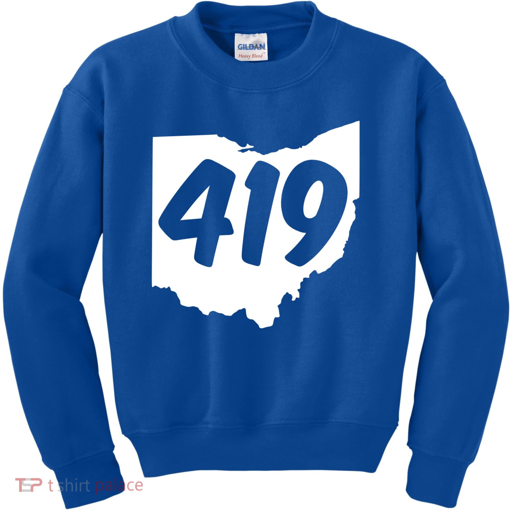 Toledo Sandusky Field 419 Area Code Ohio Cute Gift Kids Sweatshirt