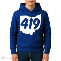 Toledo Sandusky Field 419 Area Code Ohio Cute Gift Kids Hoodie thumb 4