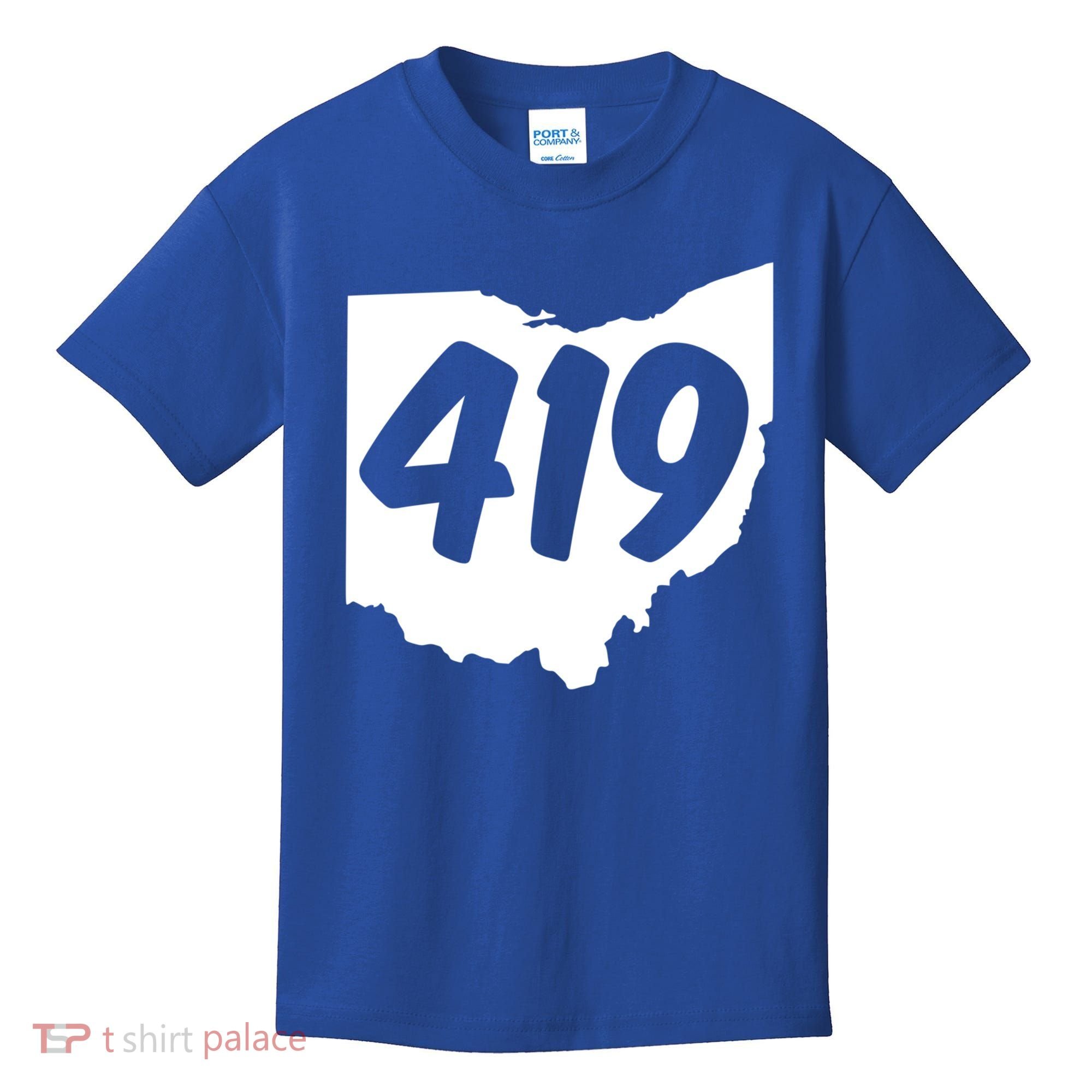 Toledo Sandusky Field 419 Area Code Ohio Cute Gift Kids T-Shirt