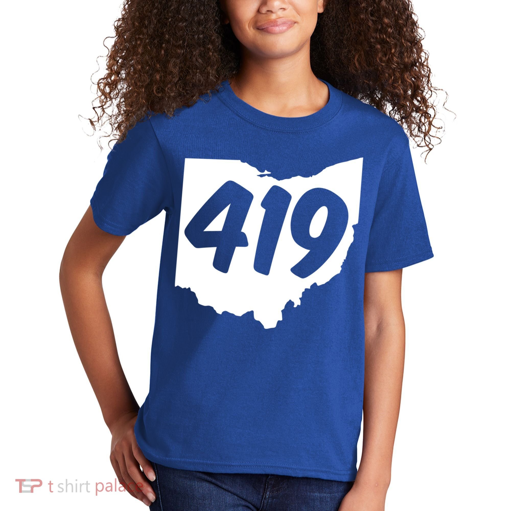 Toledo Sandusky Field 419 Area Code Ohio Cute Gift Kids T-Shirt
