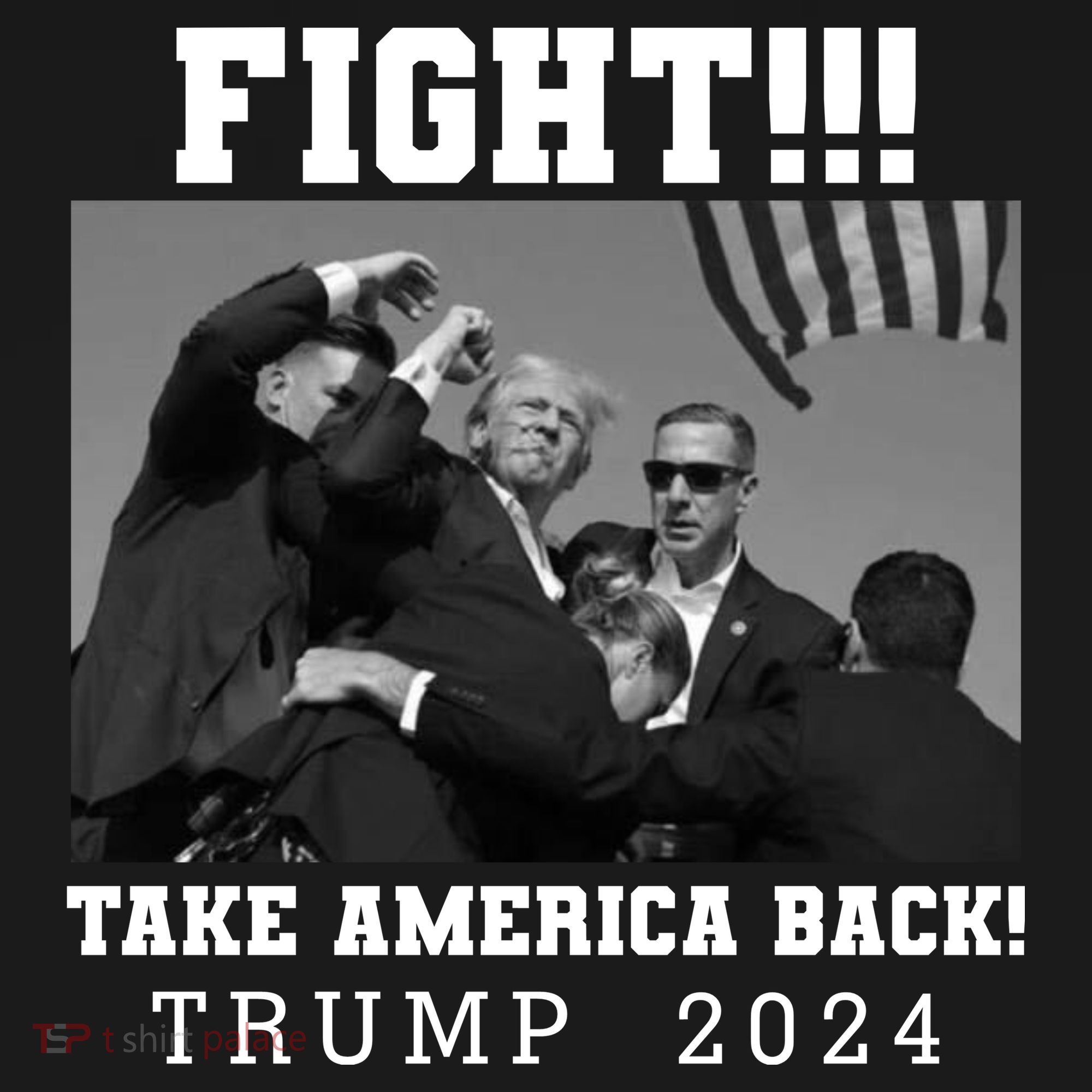 Trump Shot Fight For America Take America Back Trump 2024 Doggie Tank