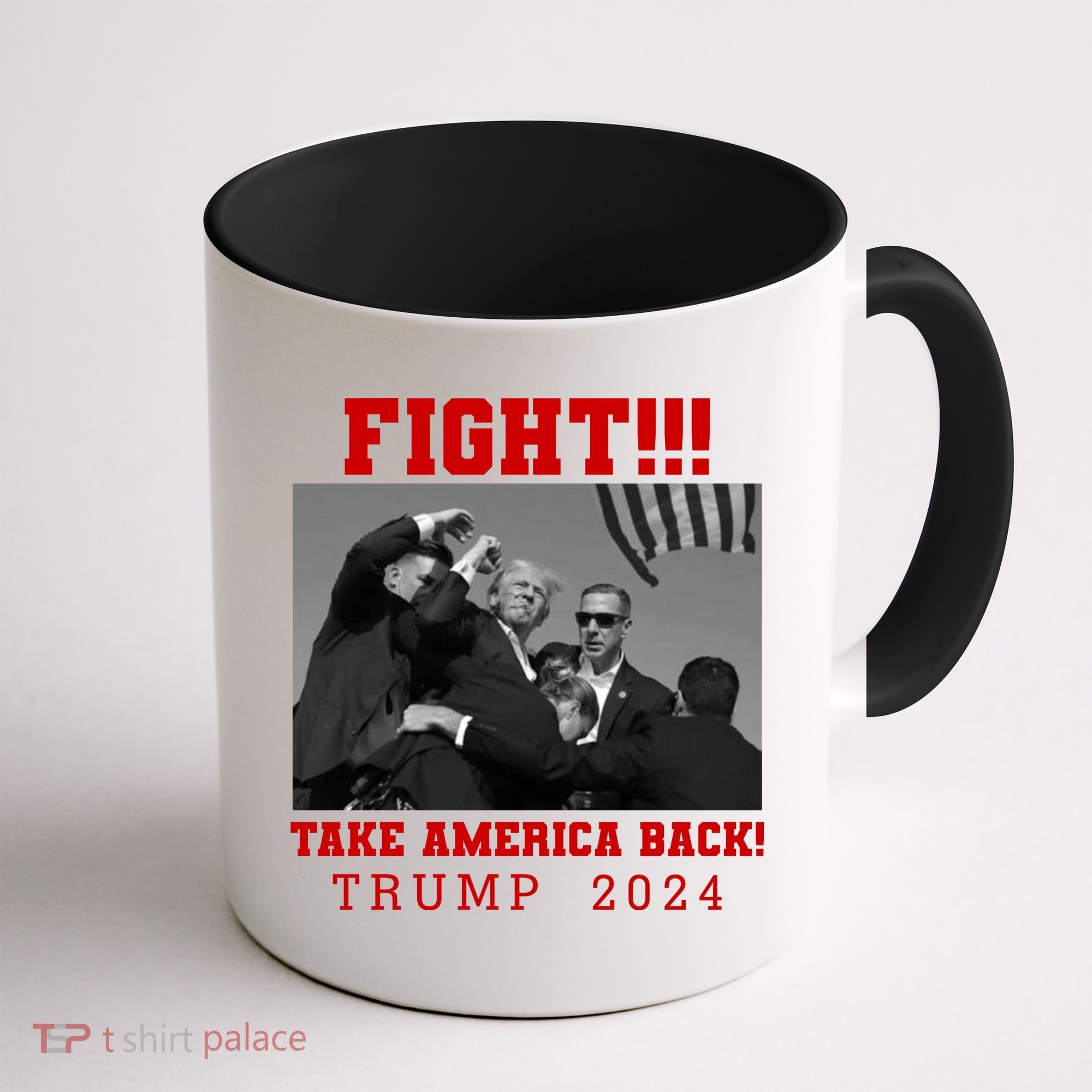 Trump Shot Fight For America Take America Back Trump 2024 Coffee Mug
