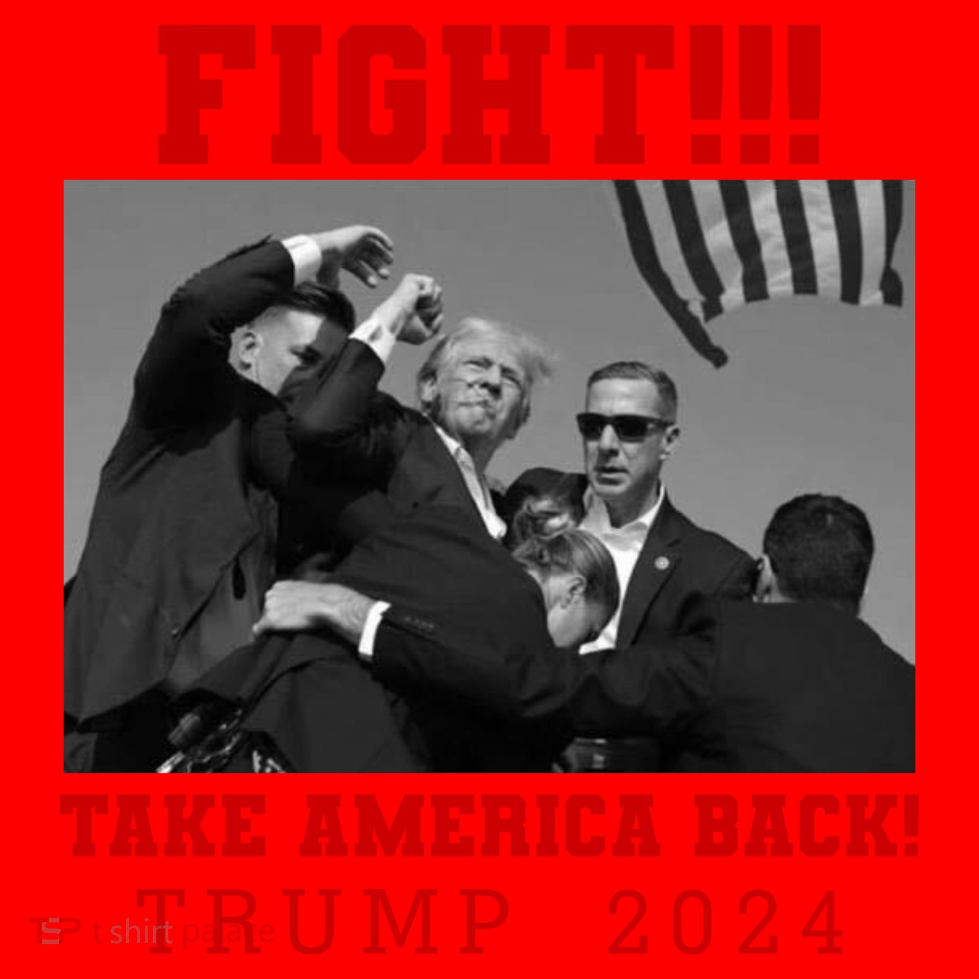 Trump Shot Fight For America Take America Back Trump 2024 Santa Hat