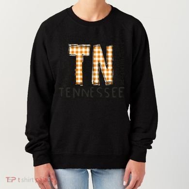 Tennessee State Flag Orange Plaid TN Women's Sweatshirt