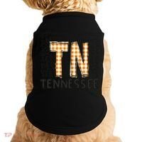 Tennessee State Flag Orange Plaid TN Doggie Tank thumb 0