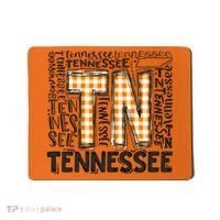 Tennessee State Flag Orange Plaid TN Mousepad thumb 0