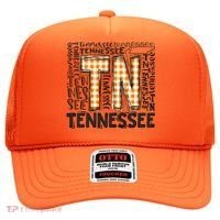 Tennessee State Flag Orange Plaid TN Hat thumb 0