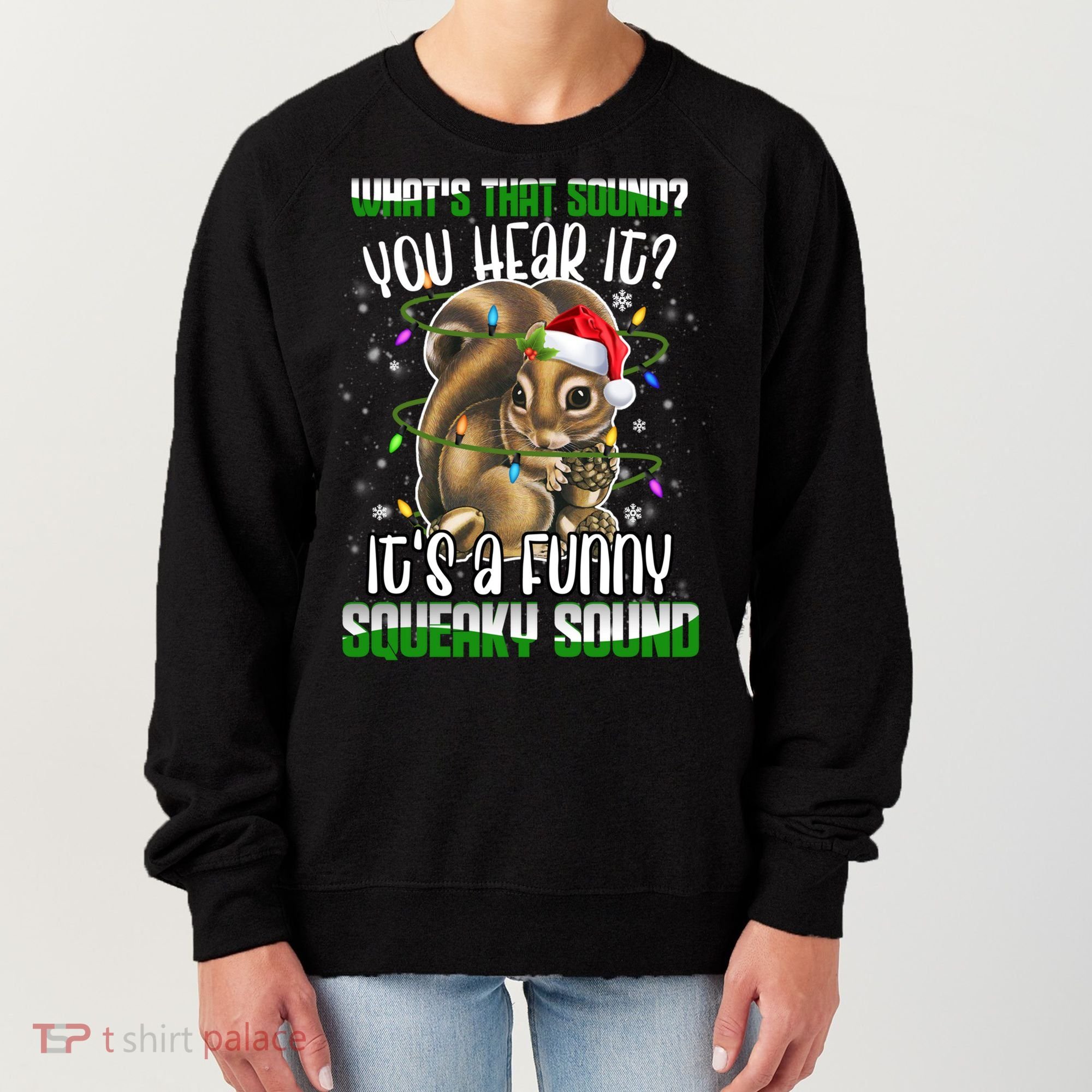 That Sound Funny Squeaky Sound Christmas Squirrel Gift Women's Sweatshirt