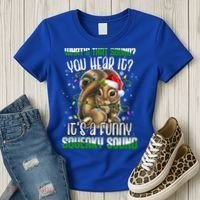 That Sound Funny Squeaky Sound Christmas Squirrel Gift Women's T-Shirt thumb 3