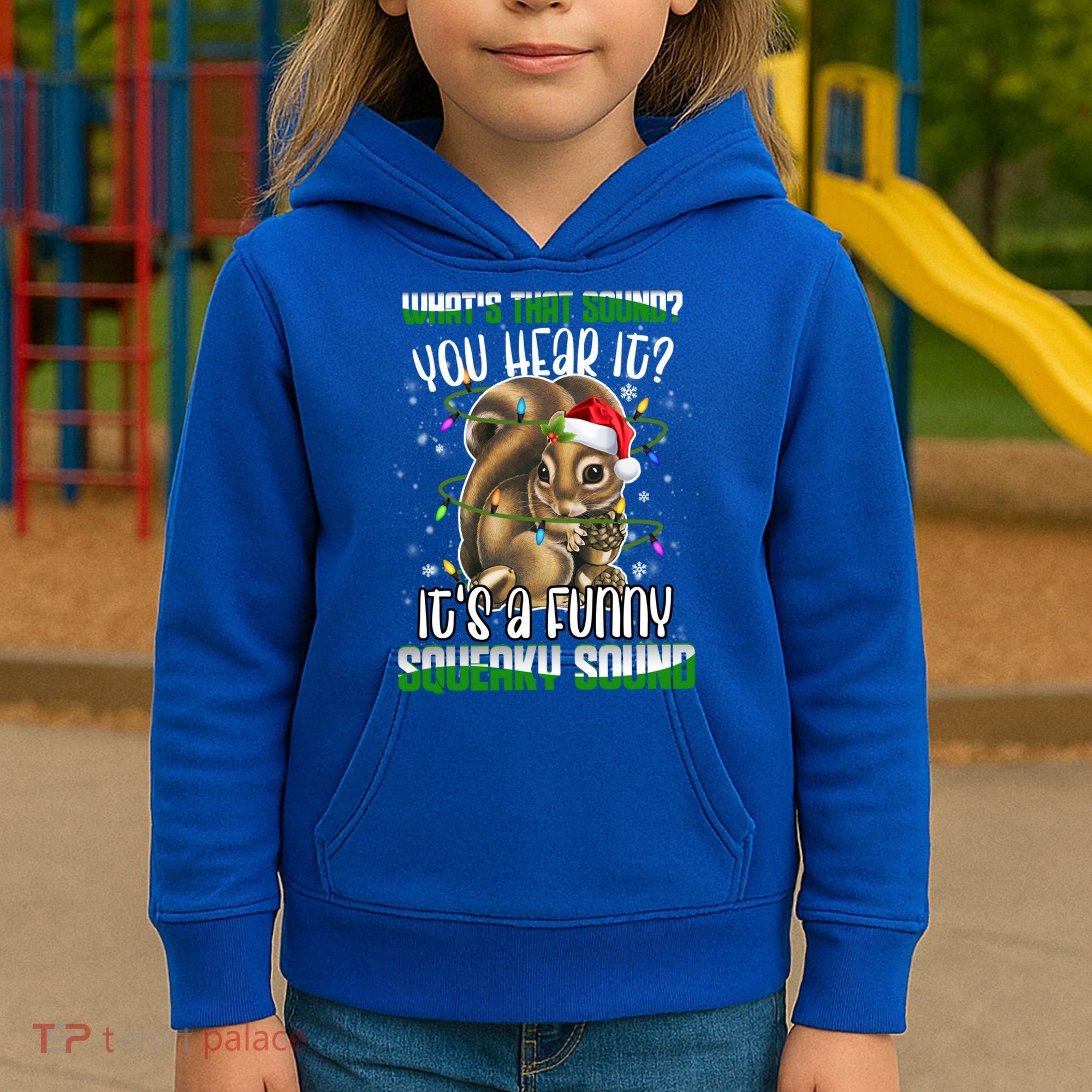 That Sound Funny Squeaky Sound Christmas Squirrel Gift Kids Hoodie