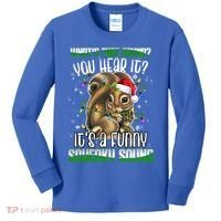 That Sound Funny Squeaky Sound Christmas Squirrel Gift Kids Long Sleeve Shirt thumb 0