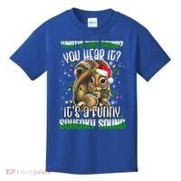 That Sound Funny Squeaky Sound Christmas Squirrel Gift Kids T-Shirt thumb 0