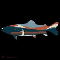 Trout Silhouette Fly Fishing Mountain Sunset Coffee Mug thumb 5