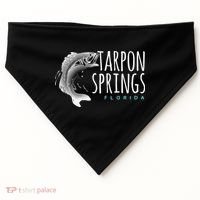 Tarpon Springs Fla. Florida Fishing Tarpon USA-Made Doggie Bandana thumb 0