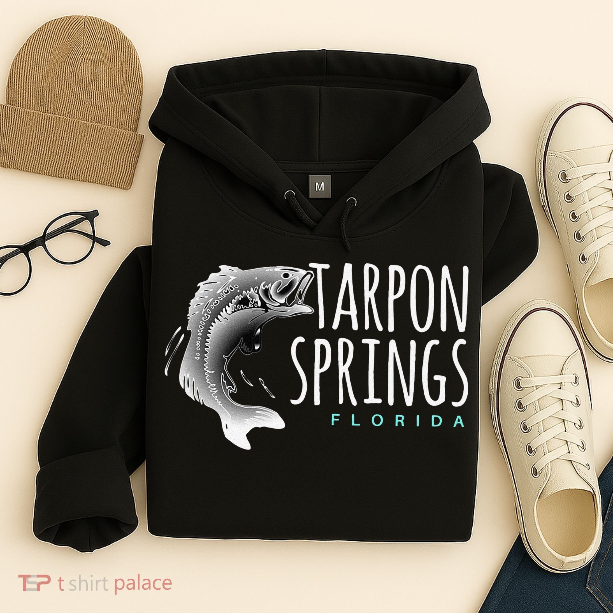 Tarpon Springs Fla. Florida Fishing Tarpon Hoodie