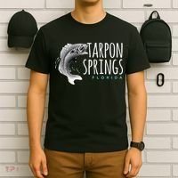 Tarpon Springs Fla. Florida Fishing Tarpon T-Shirt thumb 6