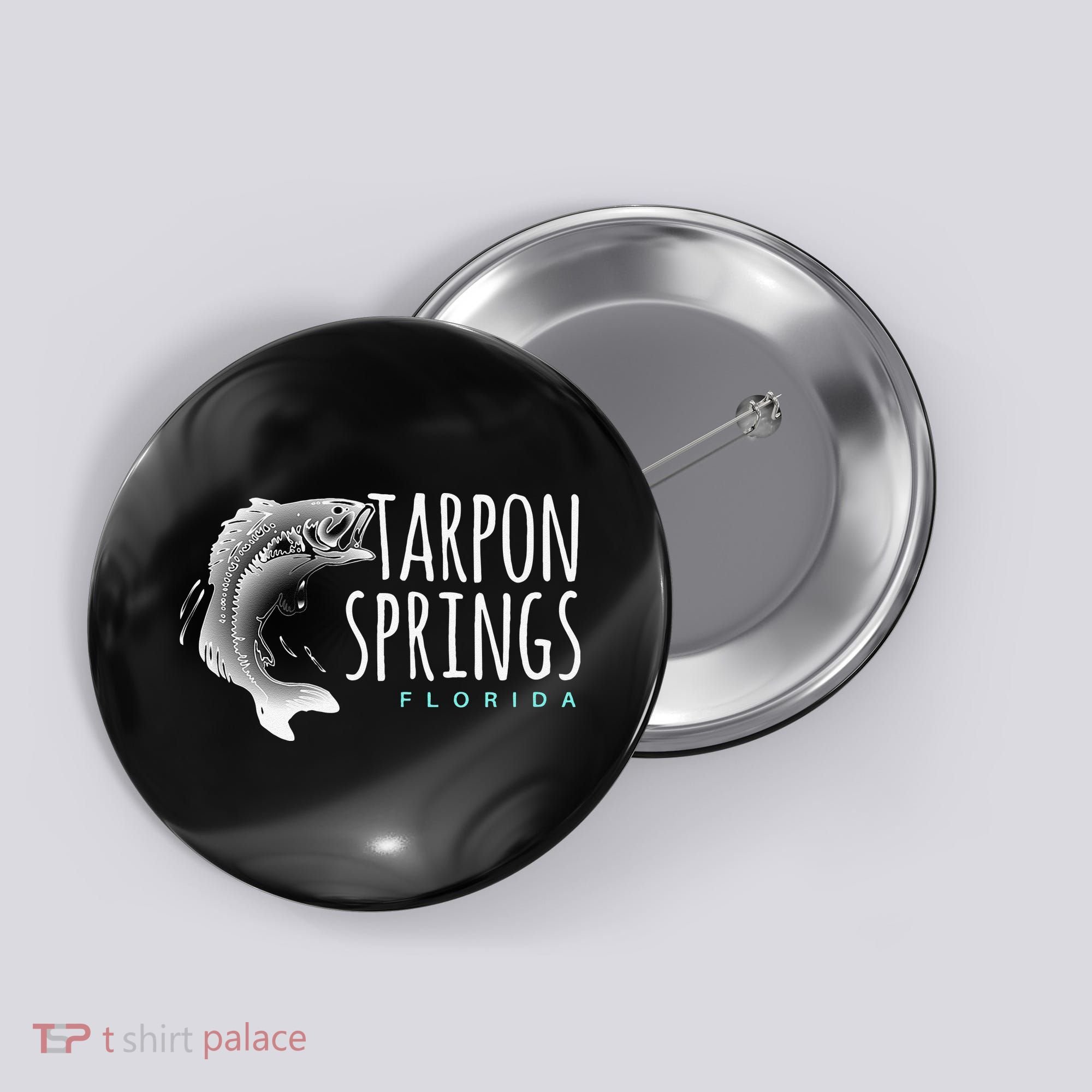 Tarpon Springs Fla. Florida Fishing Tarpon Button
