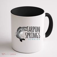Tarpon Springs Fla. Florida Fishing Tarpon Coffee Mug thumb 1