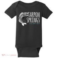 Tarpon Springs Fla. Florida Fishing Tarpon Baby Bodysuit thumb 0
