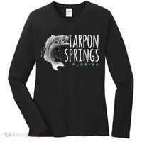 Tarpon Springs Fla. Florida Fishing Tarpon Women's Long Sleeve Shirt thumb 0
