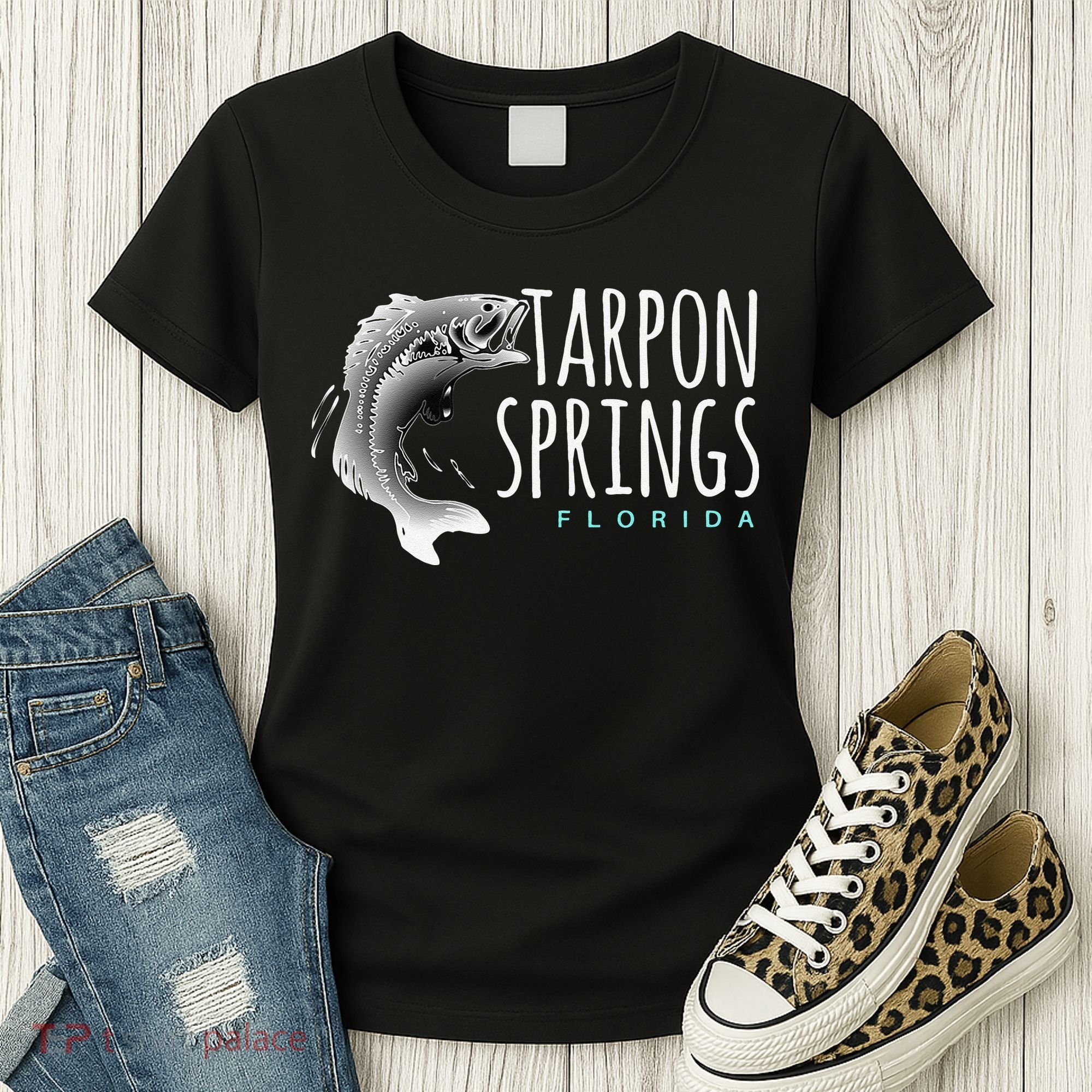 Tarpon Springs Fla. Florida Fishing Tarpon Women's T-Shirt