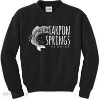 Tarpon Springs Fla. Florida Fishing Tarpon Kids Sweatshirt thumb 0