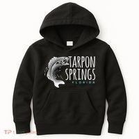 Tarpon Springs Fla. Florida Fishing Tarpon Kids Hoodie thumb 0