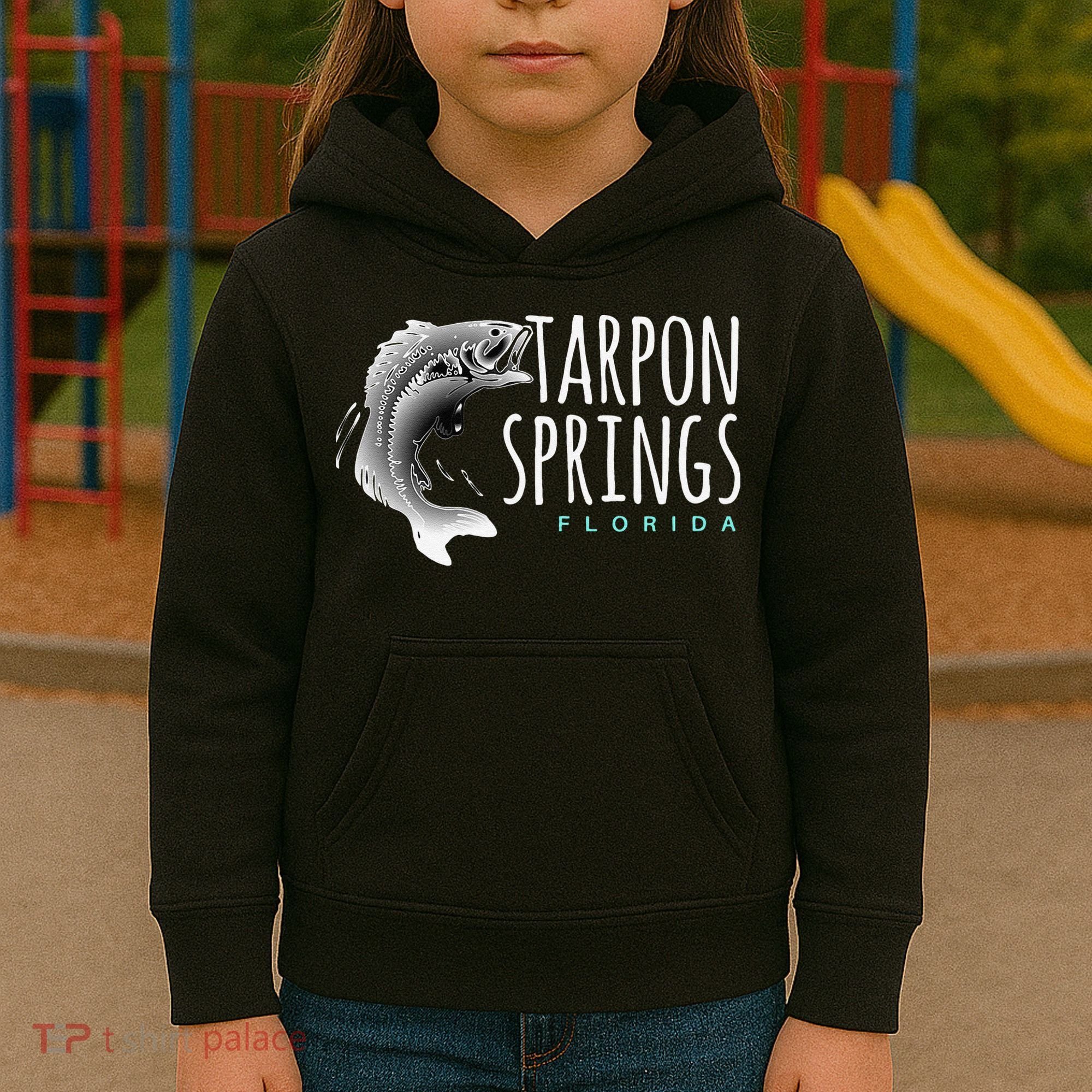 Tarpon Springs Fla. Florida Fishing Tarpon Kids Hoodie