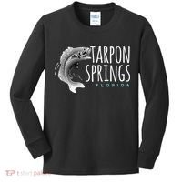 Tarpon Springs Fla. Florida Fishing Tarpon Kids Long Sleeve Shirt thumb 0