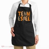 Tennessee State Flag Orange Plaid Leopard Print Souvenir Apron thumb 2