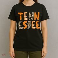 Tennessee State Flag Orange Plaid Leopard Print Souvenir T-Shirt thumb 4