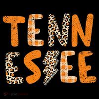 Tennessee State Flag Orange Plaid Leopard Print Souvenir Women's Hoodie thumb 2